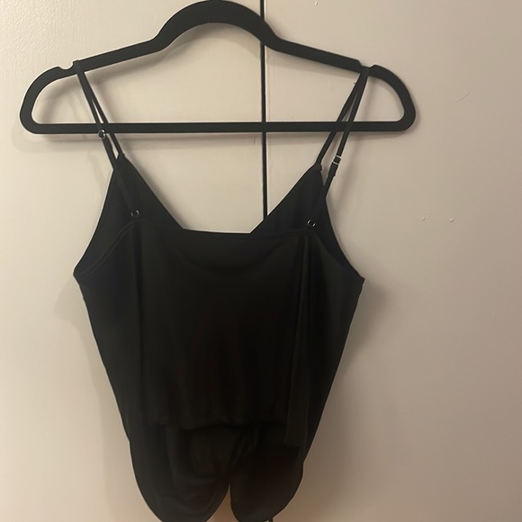 Cami NYC black top with beautiful rose detailing, perfect condition - never worn - Picture 2 of 2